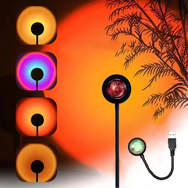 Photography Lighting Color - USB Charging LED Sunset Light Colorful