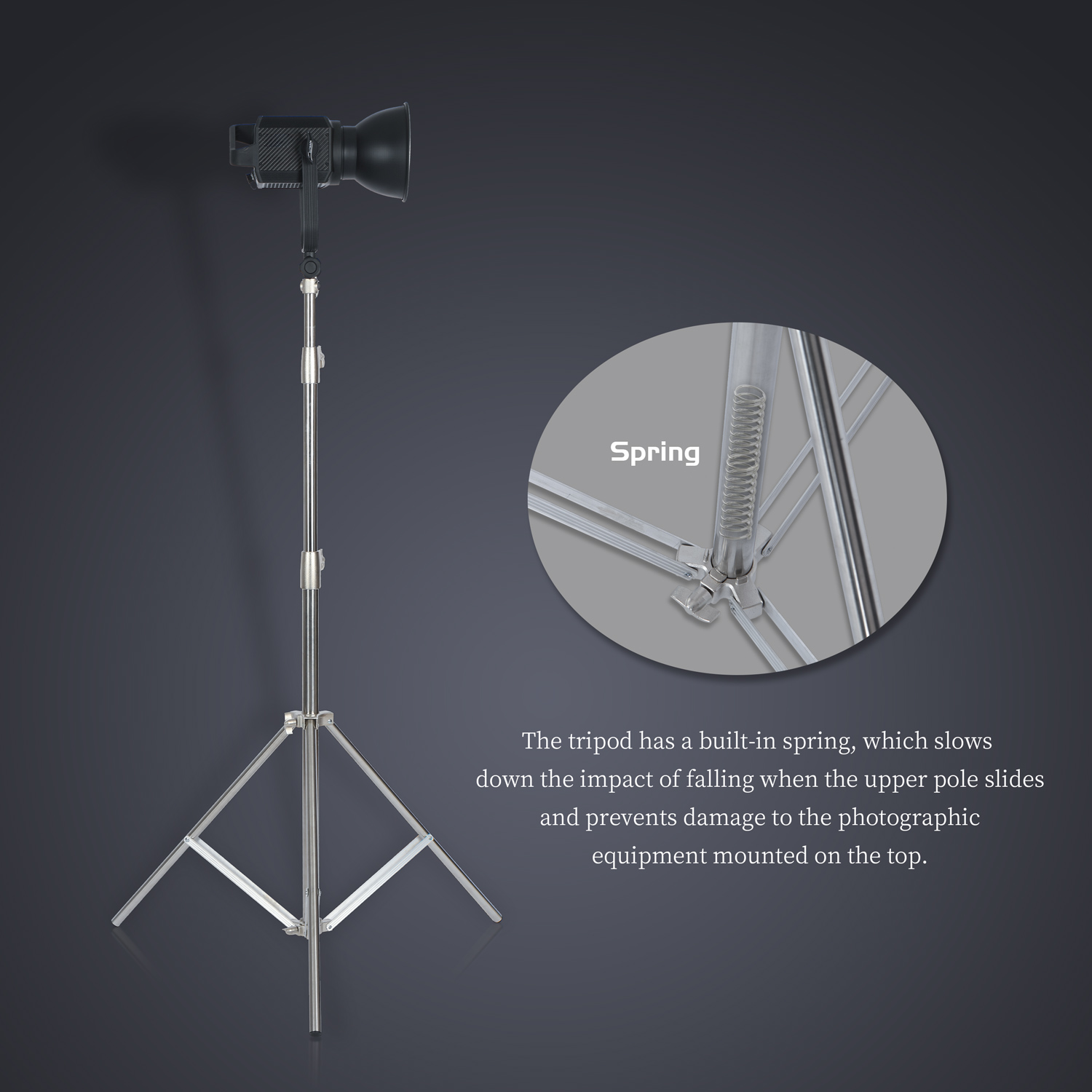 SH 2.8M Stainless Steel Light  - Photography Video Lighting Kit With Adjustable Tripod Stand 리뷰 및 가격