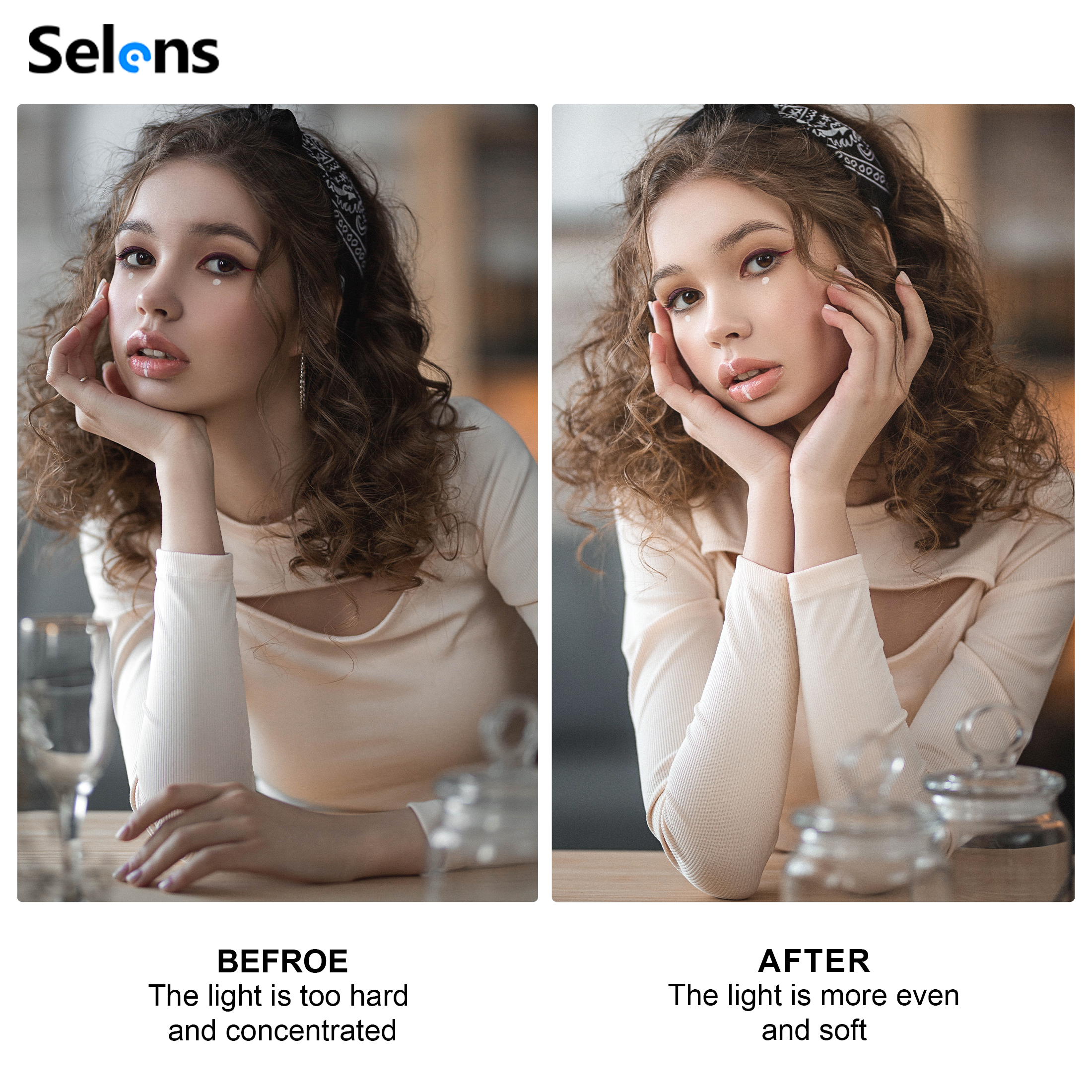 Selens White Diffuser Foldable - Portrait Photography With Lighting 리뷰 및 가격