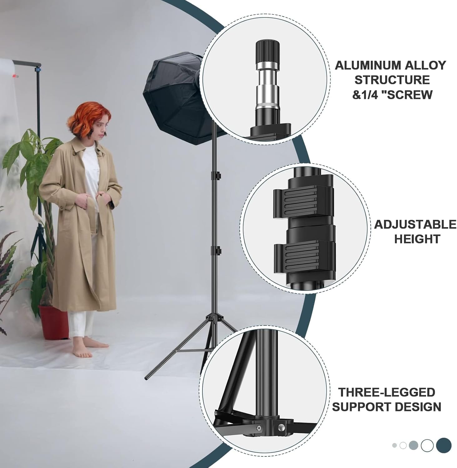 7 Ft Light Stand For Photograp - Portrait Photography With Lighting 리뷰 및 가격