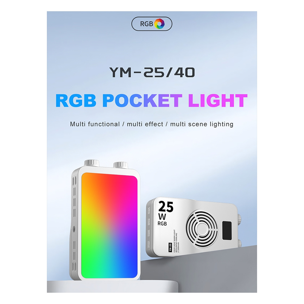 ABPS 25W RGB Full-Color Fill L - Photography Lighting Color 리뷰 및 가격