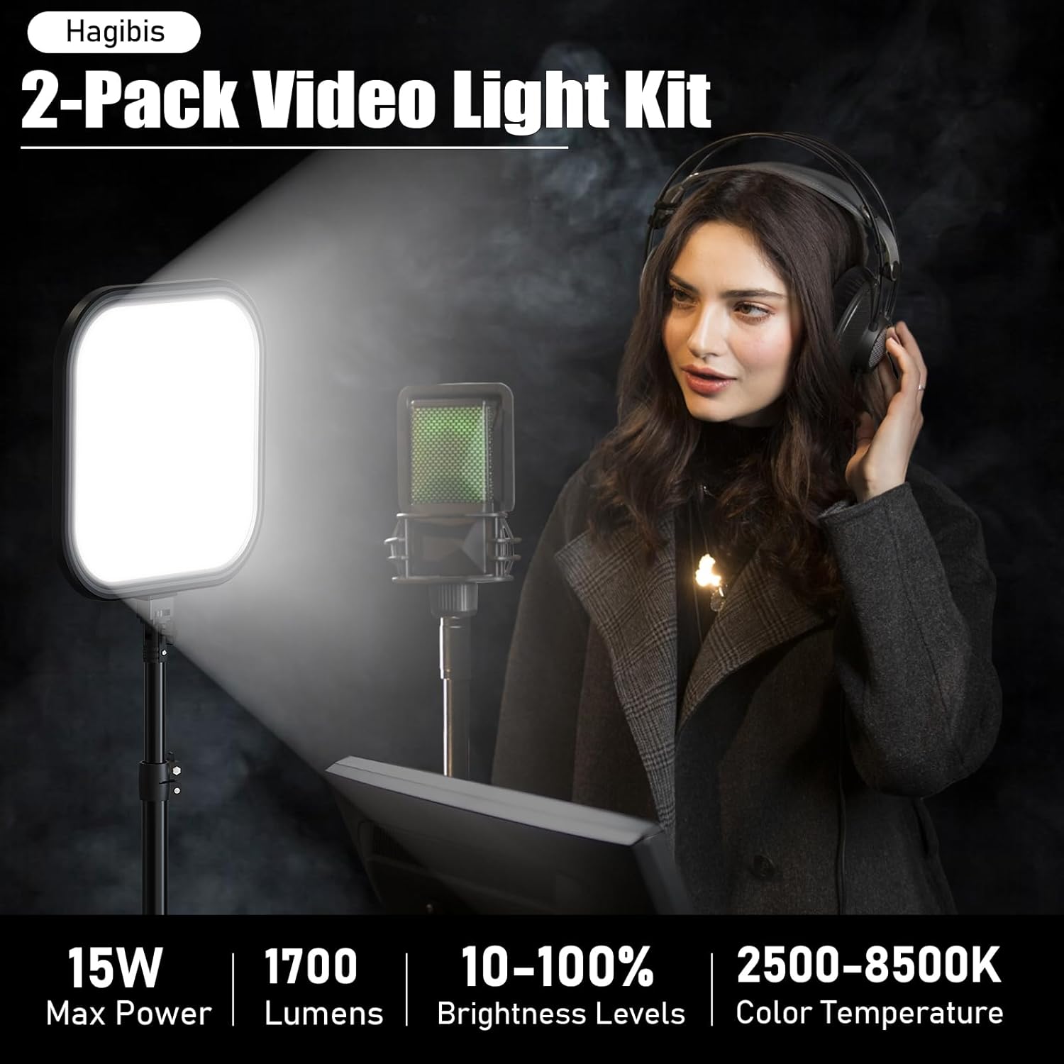 2Pack LED Video Light Kit 15W  - Altson Photography Video Lighting Kit 리뷰 및 가격