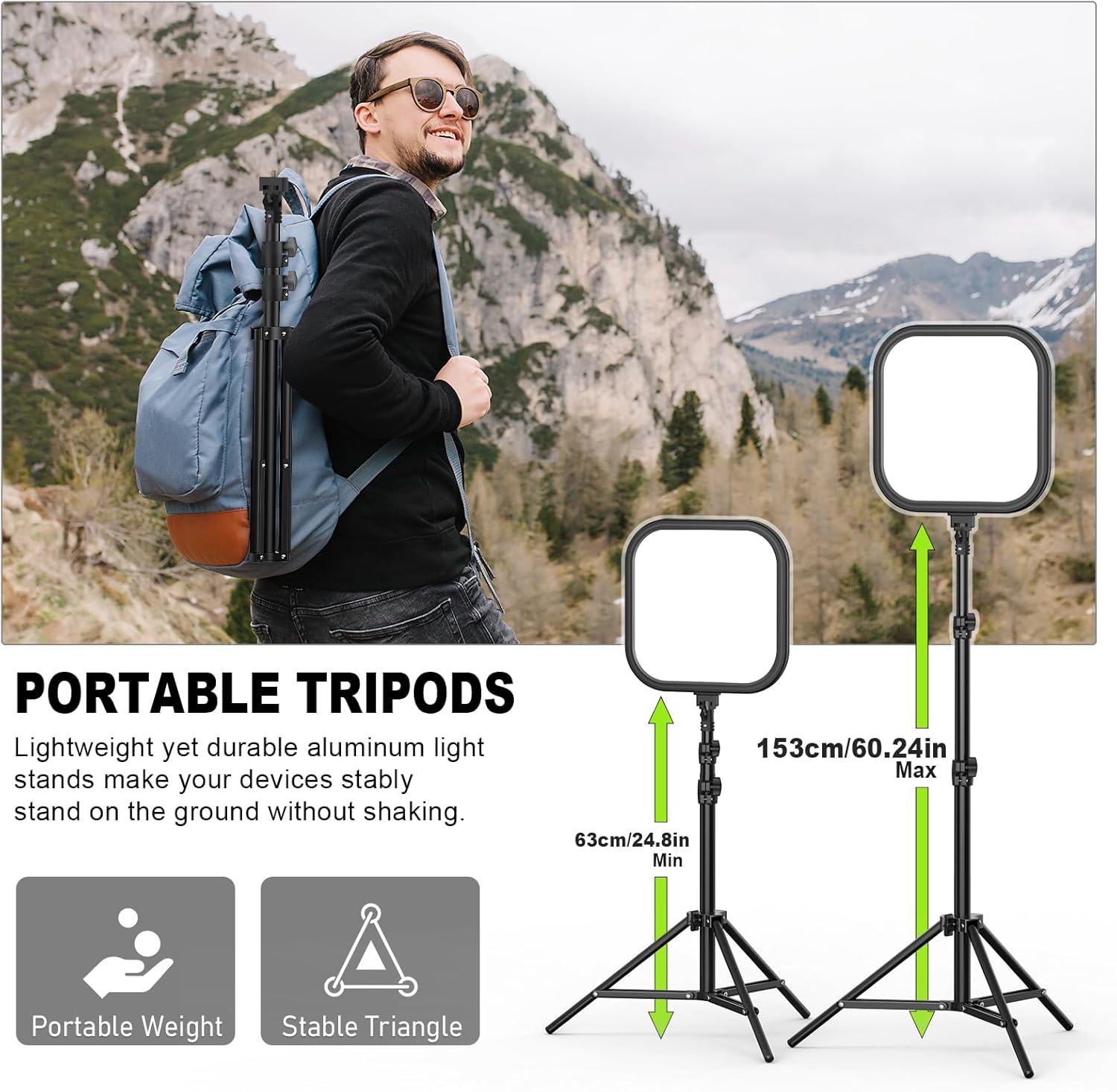 2Pack LED Video Light Kit 15W  - Altson Photography Video Lighting Kit 리뷰 및 가격
