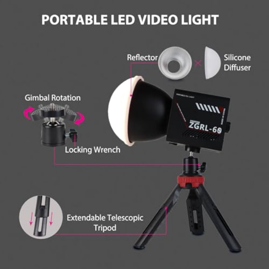 60W COB LED Video Light Handhe - Photography Lighting Color 리뷰 및 가격