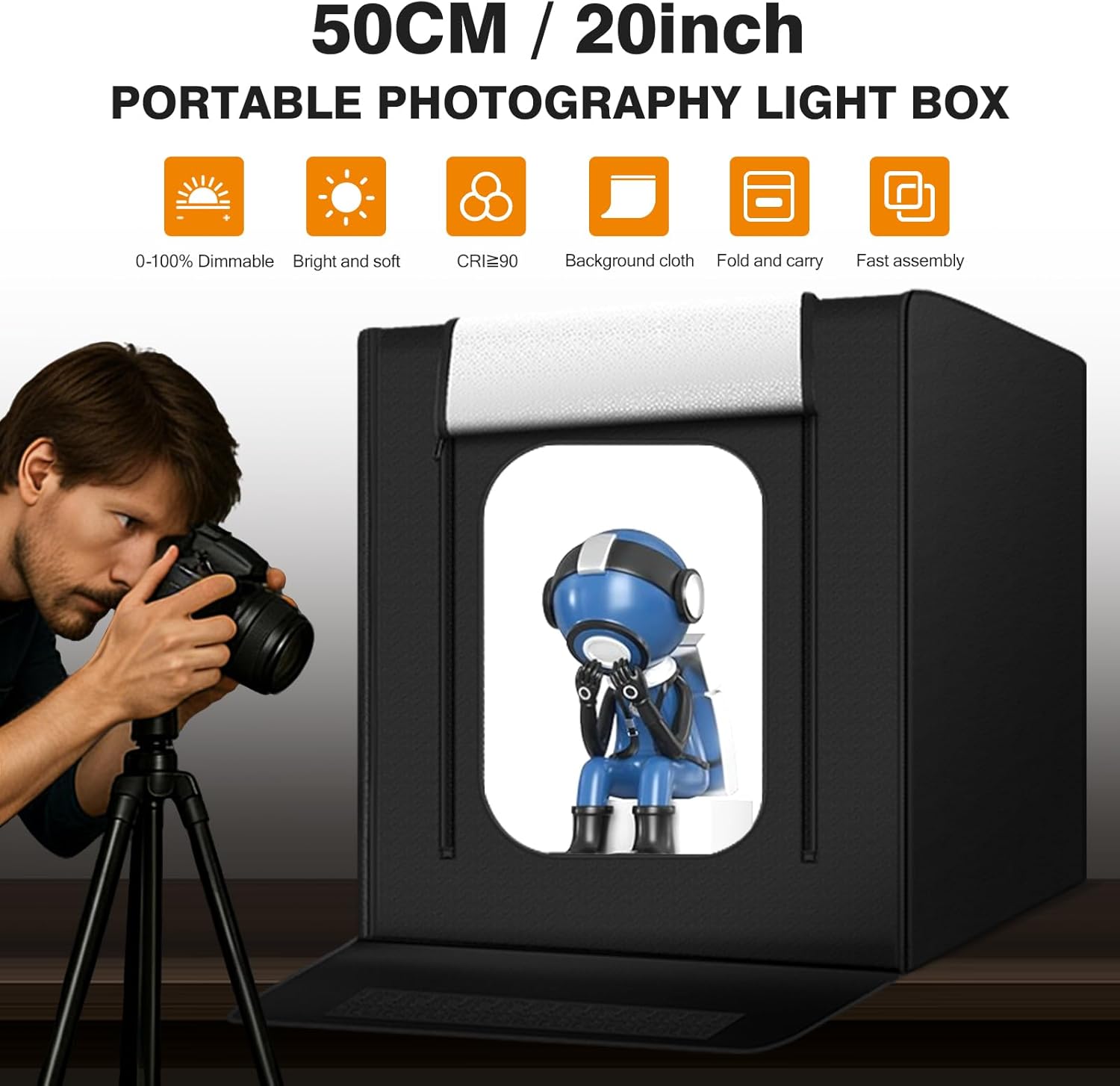 20x20 Foldable Light Box with  - Photography Lighting Color 리뷰 및 가격