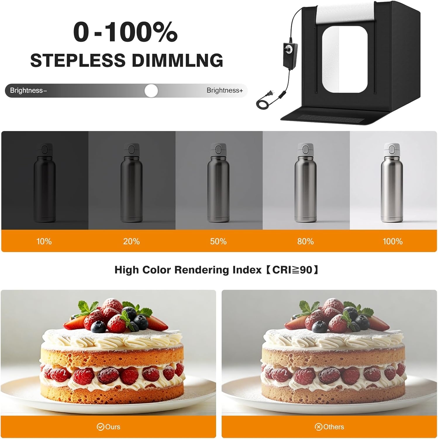 20x20 Foldable Light Box with  - Photography Lighting Color 리뷰 및 가격