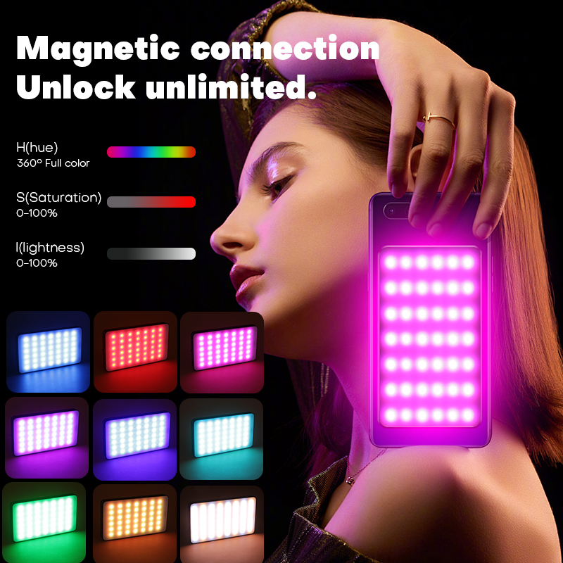 Magnetic RGB Mobile Phone Fill - Photography Mobile Lighting 리뷰 및 가격