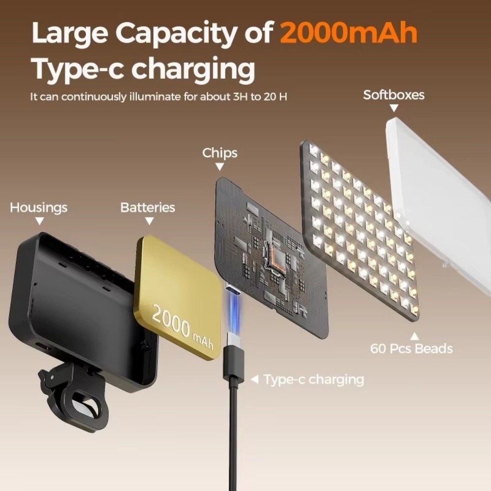 800/1000mAh LED Selfie Light U - Photography Mobile Lighting 리뷰 및 가격