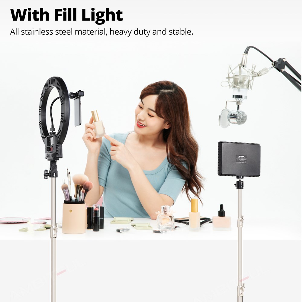AMBITFUL Stainless Steel 2M He - Photography Video Lighting Kit With Adjustable Tripod Stand 리뷰 및 가격