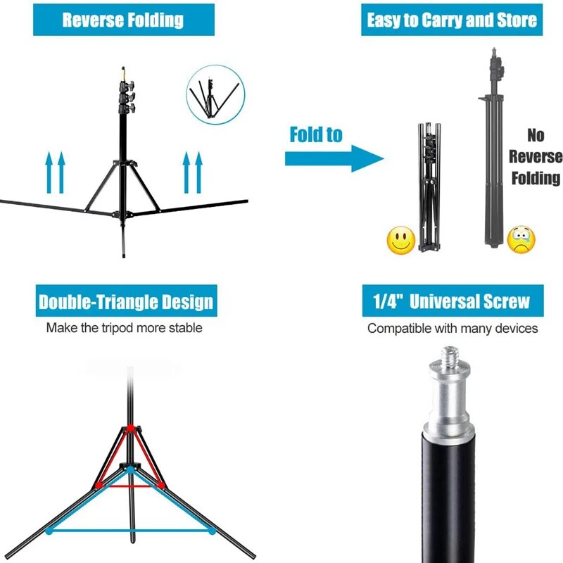 NAGNAHZ 78'' Photographic Ligh - Photography Video Lighting Kit With Adjustable Tripod Stand 리뷰 및 가격