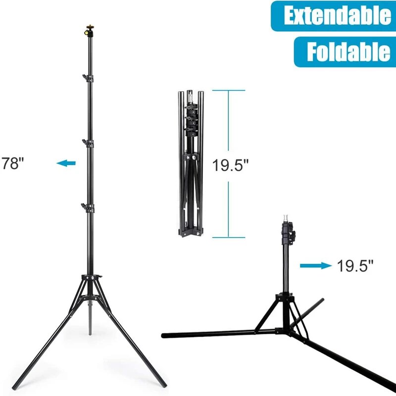 NAGNAHZ 78'' Photographic Ligh - Photography Video Lighting Kit With Adjustable Tripod Stand 리뷰 및 가격